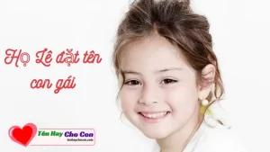 Họ Lê đặt tên con gái