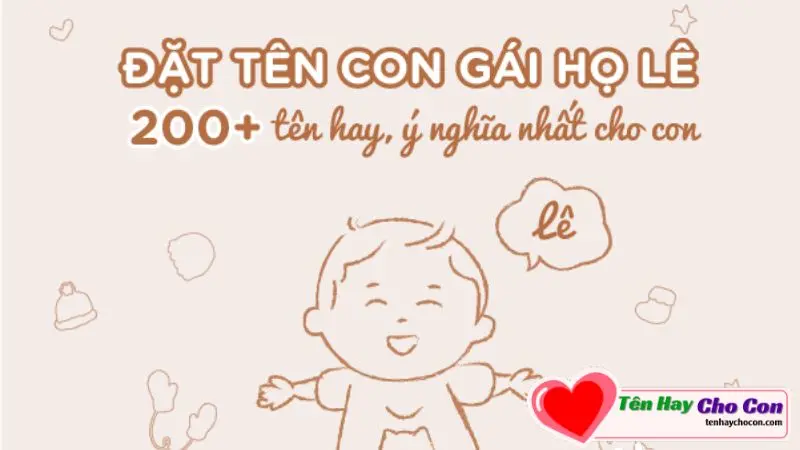 Họ Lê đặt tên con gái