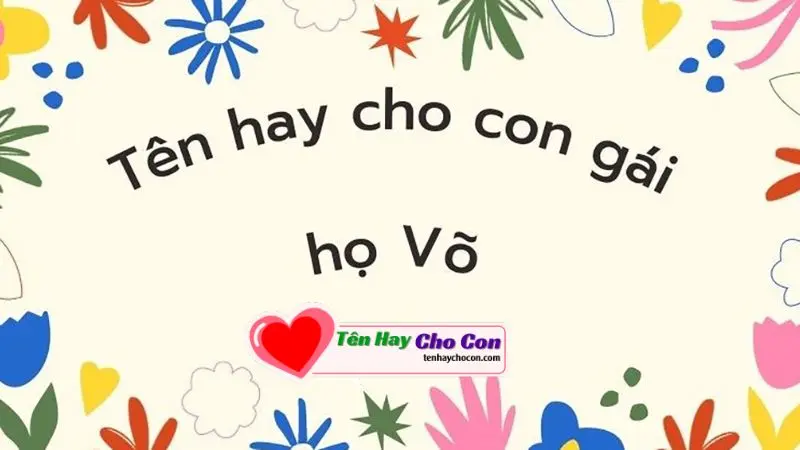 Tên con gái họ Võ