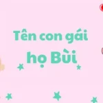 Tên con gái họ Bùi